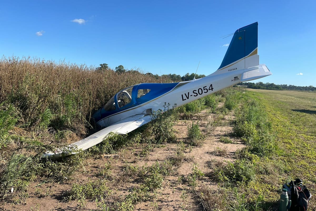 Una avioneta se accidentó en el aeródromo de Zárate