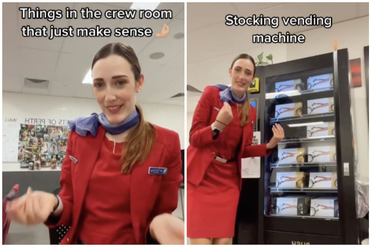 Una azafata mostró cómo son los cuartos exclusivos para asistentes de vuelo en el aeropuerto