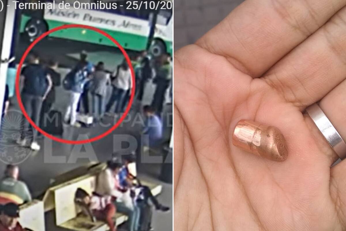 Una bala perdida cayó sobre la cabeza de la mujer