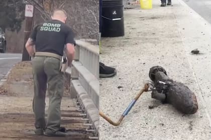 Una bazuca fue hallada el pasado miércoles en el río Charles