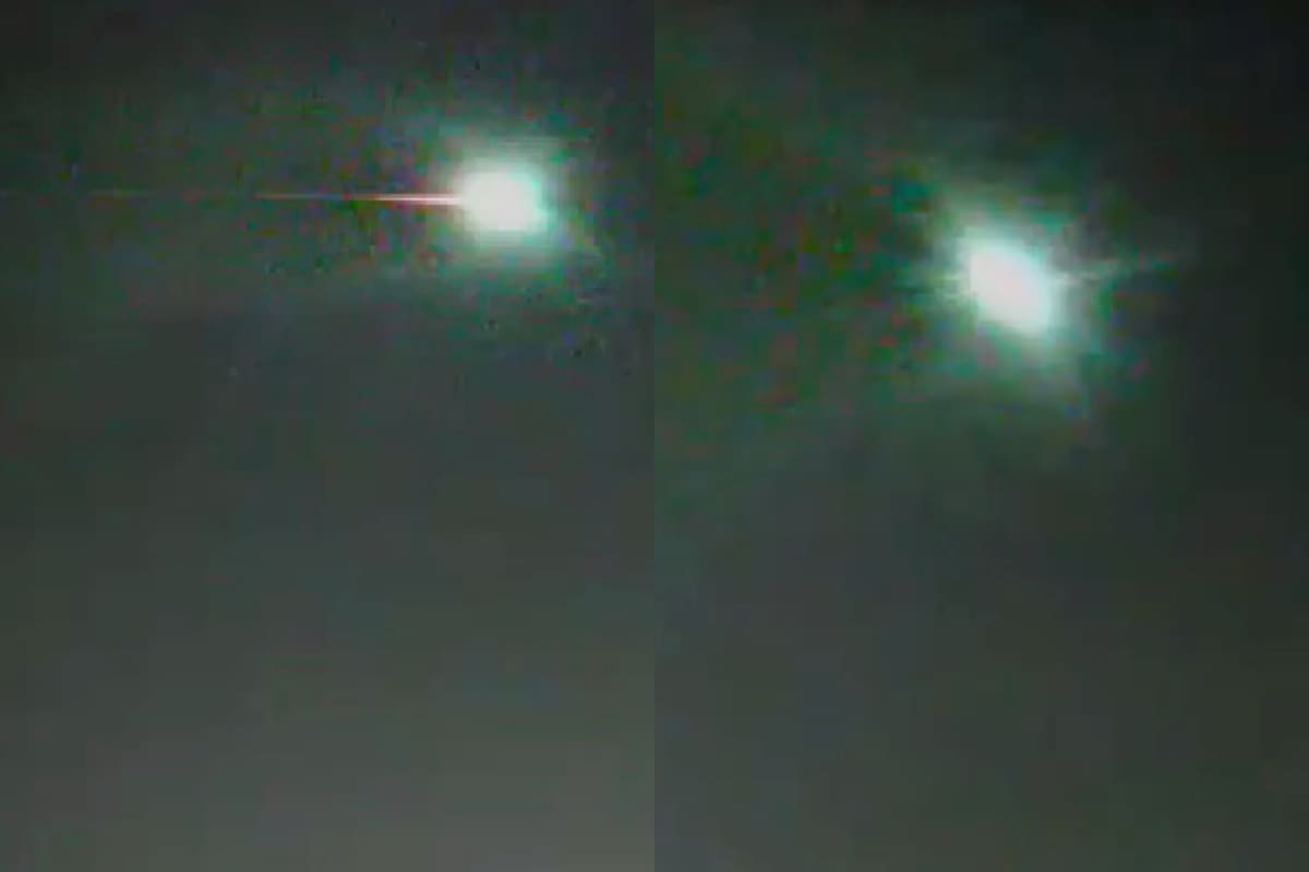 Una "bola de fuego" se vio en el cielo del AMBA este lunes