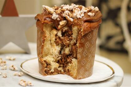 ¡Una bomba! Pan dulce con dulce de leche natural y garrapiñada. Pani, $690