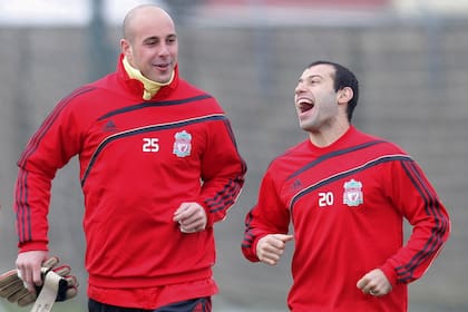 Una broma de Reina, otra broma de Reina y la carcajada de Mascherano; los mejores años deportivos de Pepe fueron en Liverpool