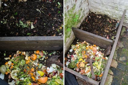 Una buena mezcla de restos orgánicos mejora la calidad final del compost.