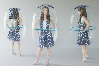 Una burbuja personal, este es el diseño propuesto por el estudio designlibero para que las persnas puedan salir de forma segura a la calle en tiempos de pandemia