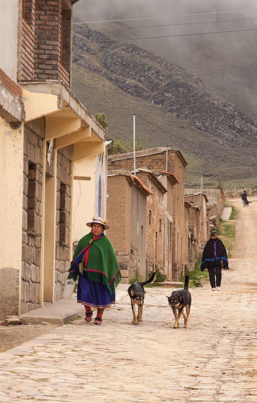 Una calle de Santa Ana, Jujuy