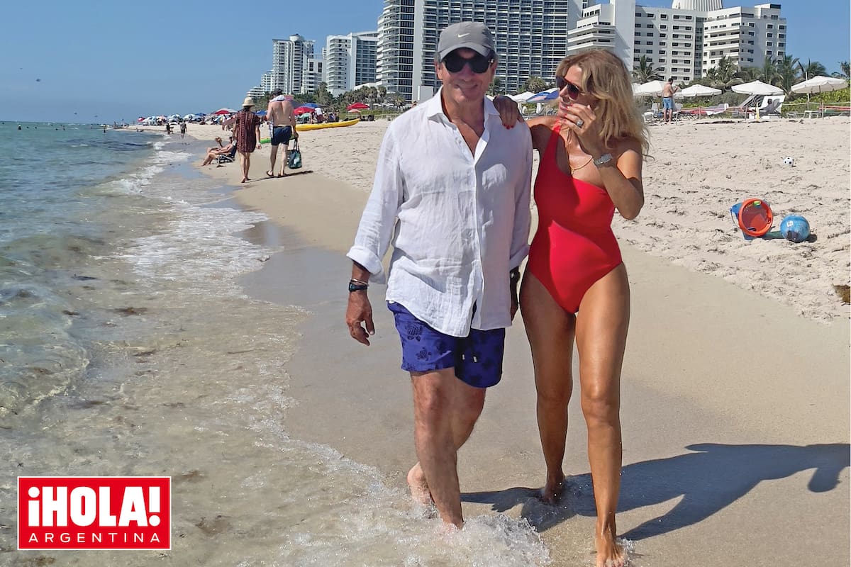 Una caminata romántica con Luis, su pareja desde hace ocho años