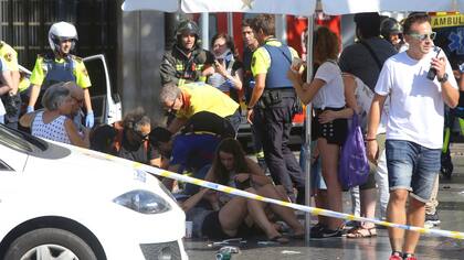 Una camioneta atropelló a varias personas en Barcelona