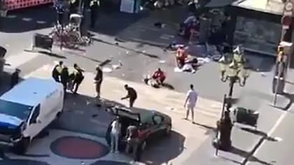Una camioneta atropello varias personas en Barcelona