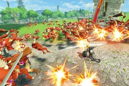 Una captura de Hyrule Warriors: la era del cataclismo, que llega a la Nintendo Switch el 20 de noviembre próximo