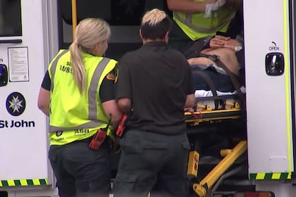 Un herido es trasladado a un centro médico