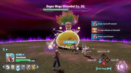 Una captura de pantalla del Pokémon Legends Z-A que estará disponible para las dos versiones de Nintendo Switch desde el 16 de octubre