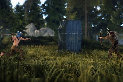 Una captura de pantalla del videojuego Rust