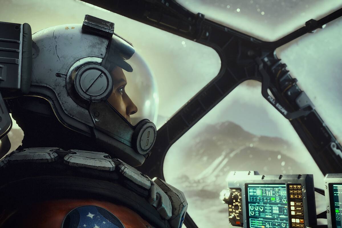 Una captura de Starfield, que ya está disponible para PC y Xbox