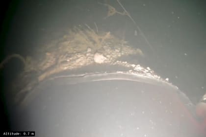 Una captura de video que muestra la destrucción en el gasoducto Nord Stream 2