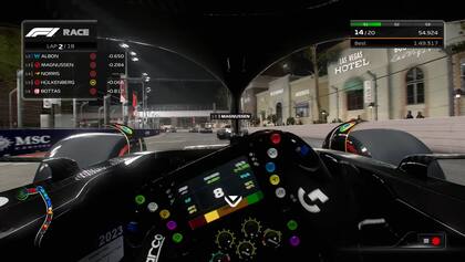 Una captura del F1 23, el juego que reproduce todo el mundo de la Fórmula 1 en tu consola o PC