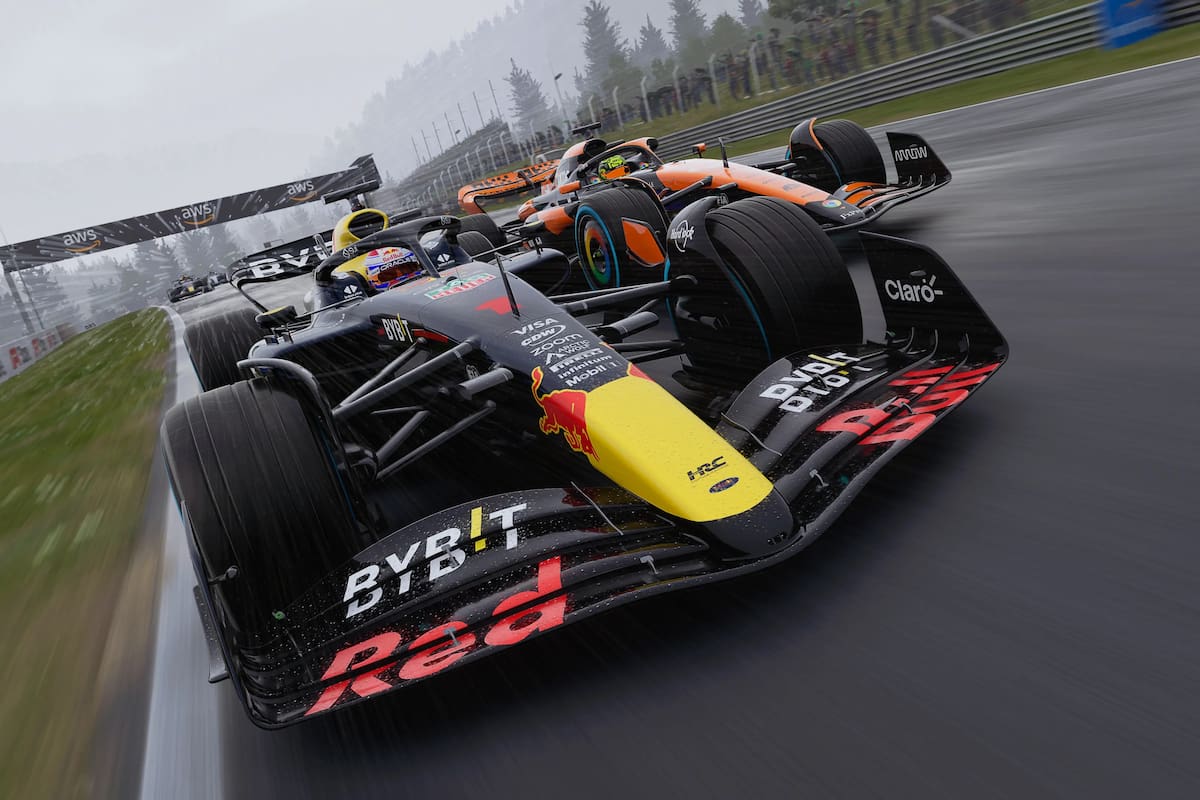 Una captura del juego de carreras de autos F1 24