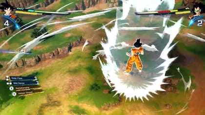 Una captura del juego Dragon Ball: Sparkling! Zero
