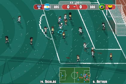 Una captura del juego Pixel Cup Soccer Ultimate