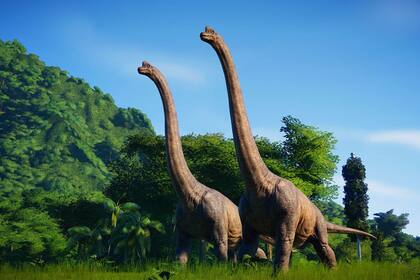 Una captura del Jurassic World Evolution, videojuego que está disponible gratis hasta el 7 de enero en la tienda de Epic Games