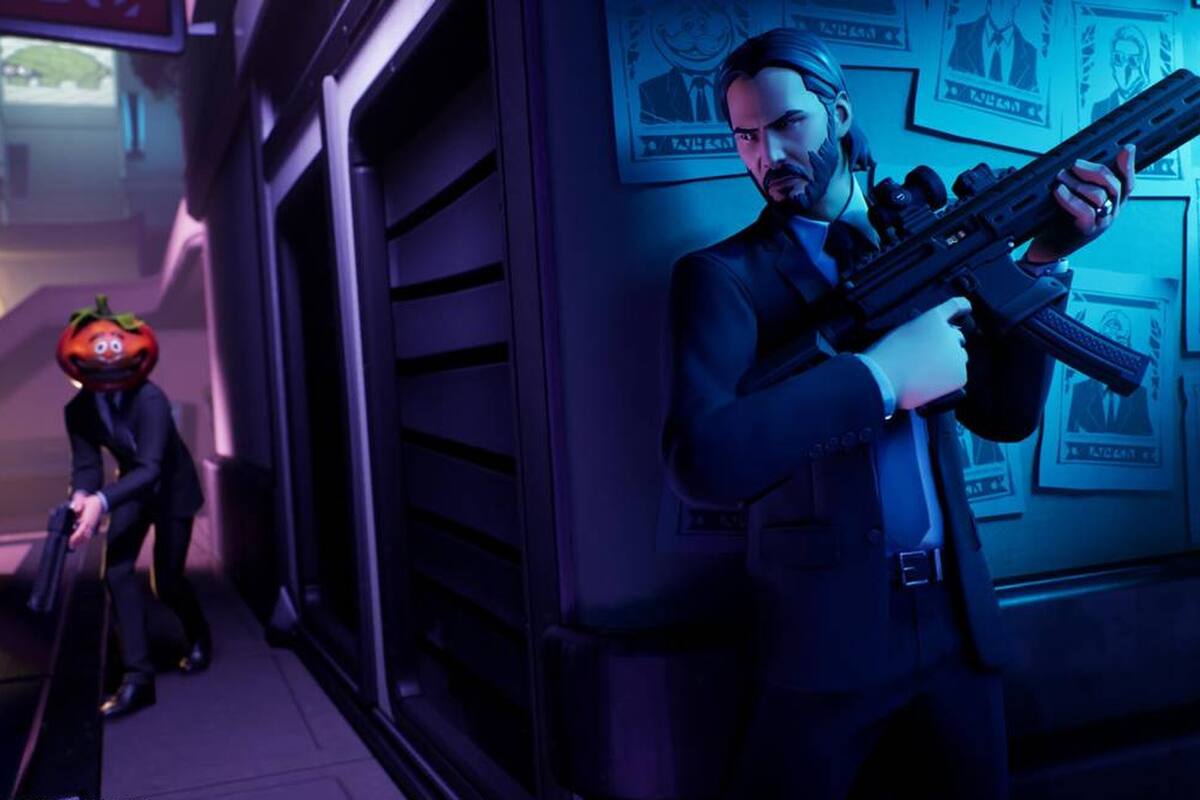 Una captura del trailer del John Wick en Fortnite