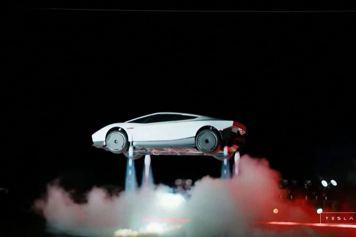 Una captura del video con el que Tesla presentó su nuevo auto