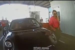 Una captura del video difundido por medios rusos