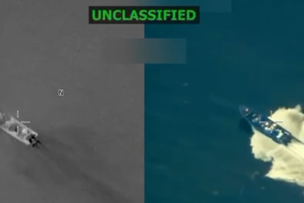 Una captura del video que publicó Trump