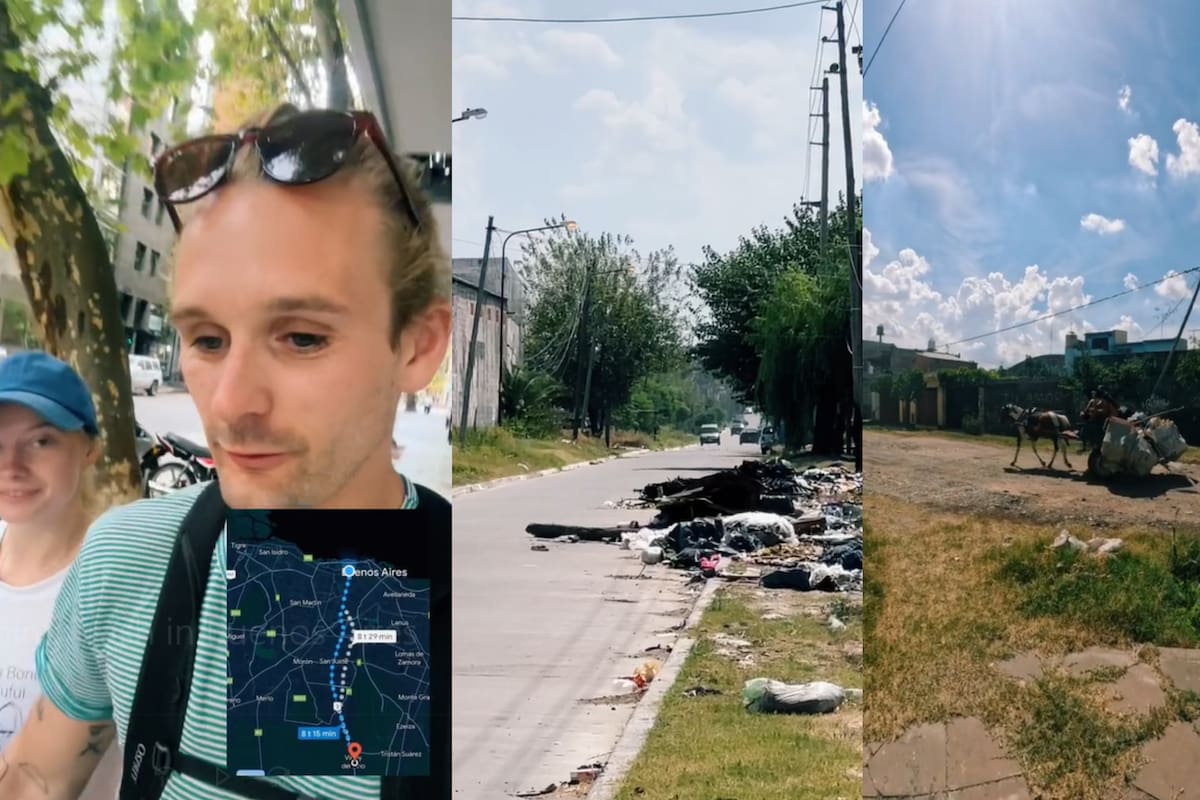 Una captura del video que realizó una pareja de noruegos que se propuso conocer el conurbano
