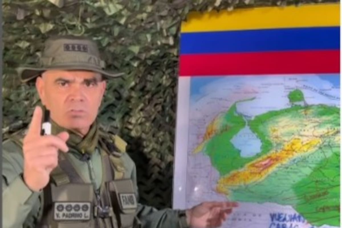Una captura del video que transmitió Vladimir Padrino López en sus redes