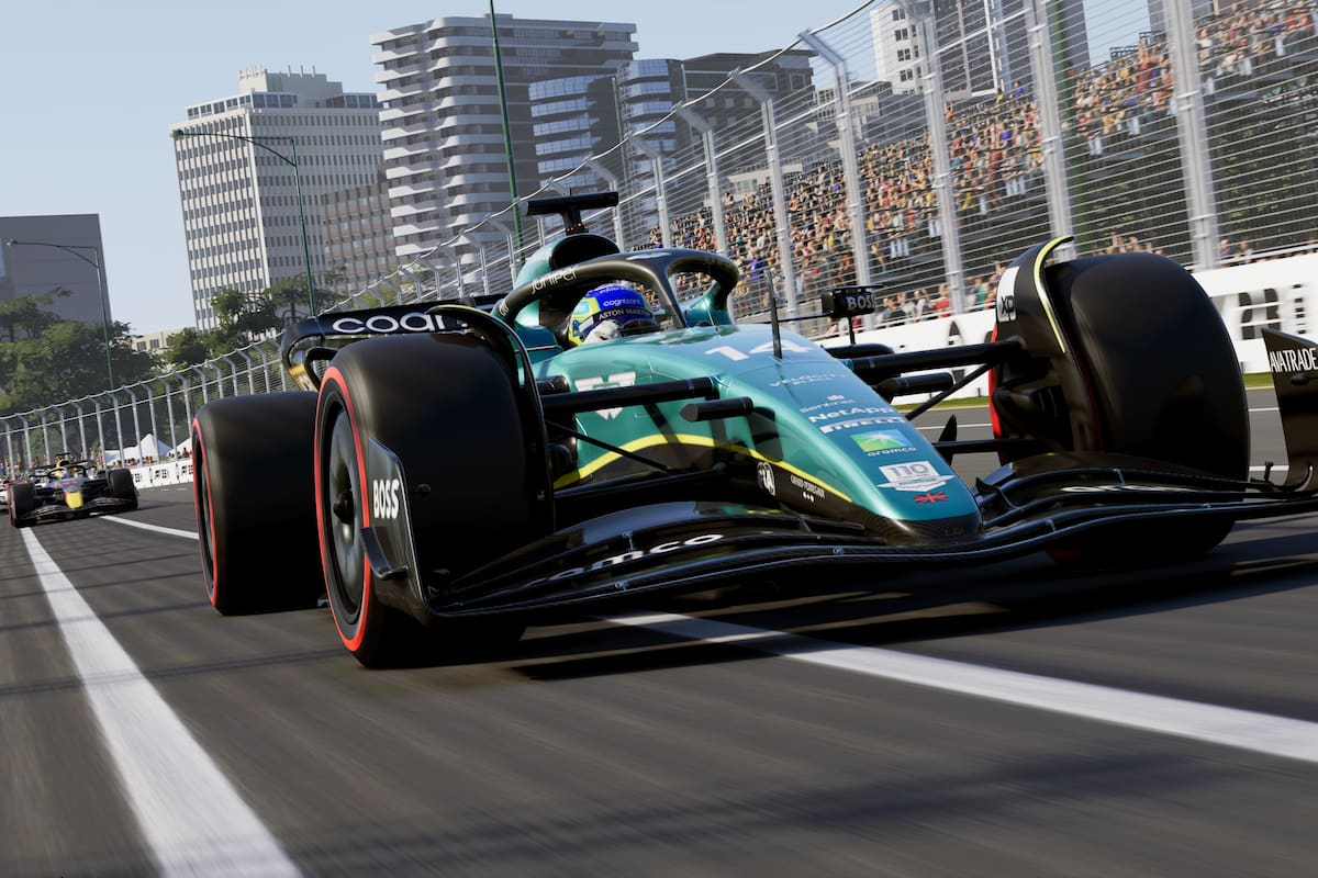 Una captura del videojuego F1 23