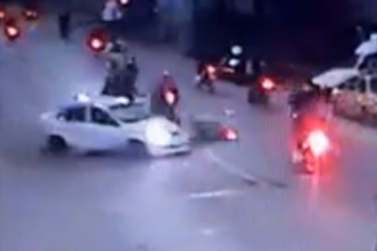 Una caravana de motos que circulaba a contra mano provocó un accidente con un muerto y varios heridos