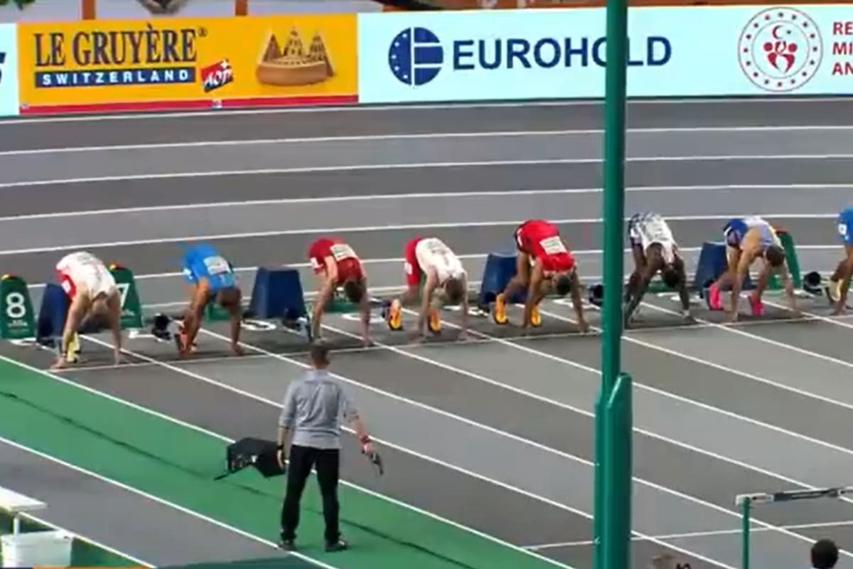 Una carrera terminó con un atleta lastimado (Captura video)