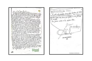 Una carta escrita por el médico fue comparada con el testamento de la sucesión