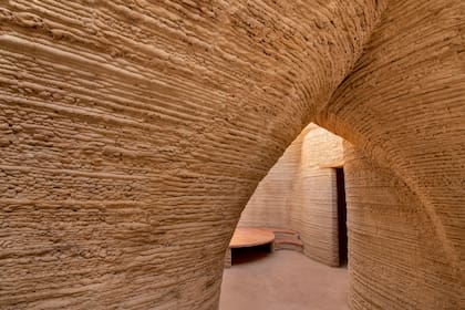 Una casa de barro en 3D y rápida de construir