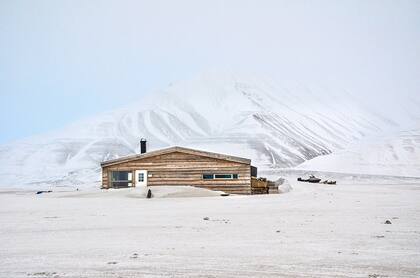 Una casa en el Ártico.