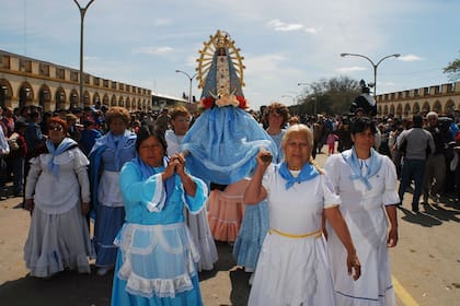 Una celebración religiosa en Luján