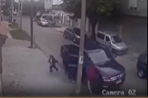 Una chica de seis años presenció el robo a su padre en Caseros