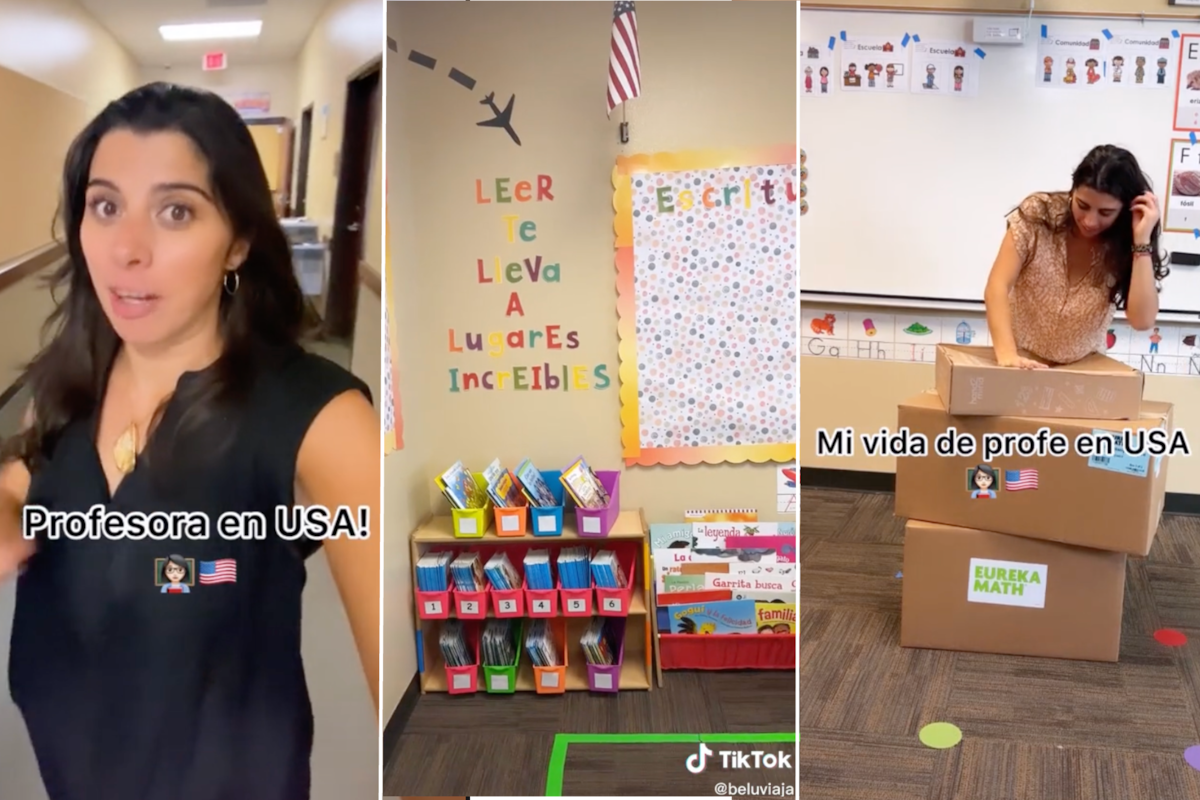 Una chilena que es maestra en Estados Unidos dio varios detalles sobre su escuela y mostró la remodelación de su salón de clases
