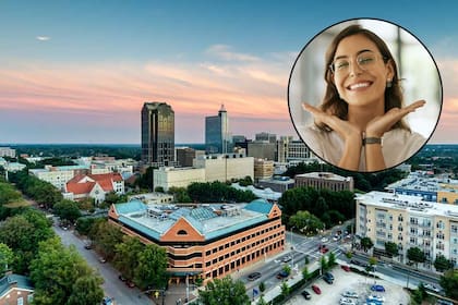 Una ciudad de Carolina del Norte ocupó el tercer lugar de un ranking de ciudades más felices en Estados Unidos (Imagen Compuesta)