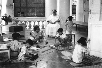 Una clase con el método Montessori
