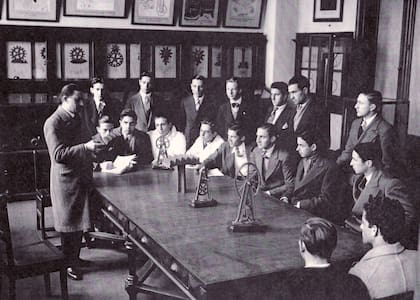 Una clase en 1932.