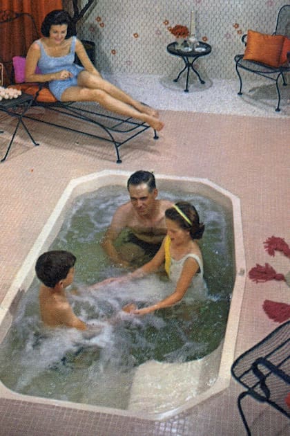 Una clásica publicidad de los años 80, cuando el jacuzzi ya había alcanzado fama a nivel mundial
