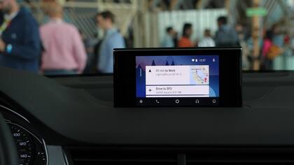 Una consola de Android Auto