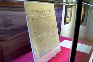 Una copia de la Declaración de Independencia de EE.UU.