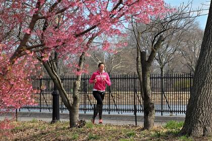 Una corredora en el Central Park