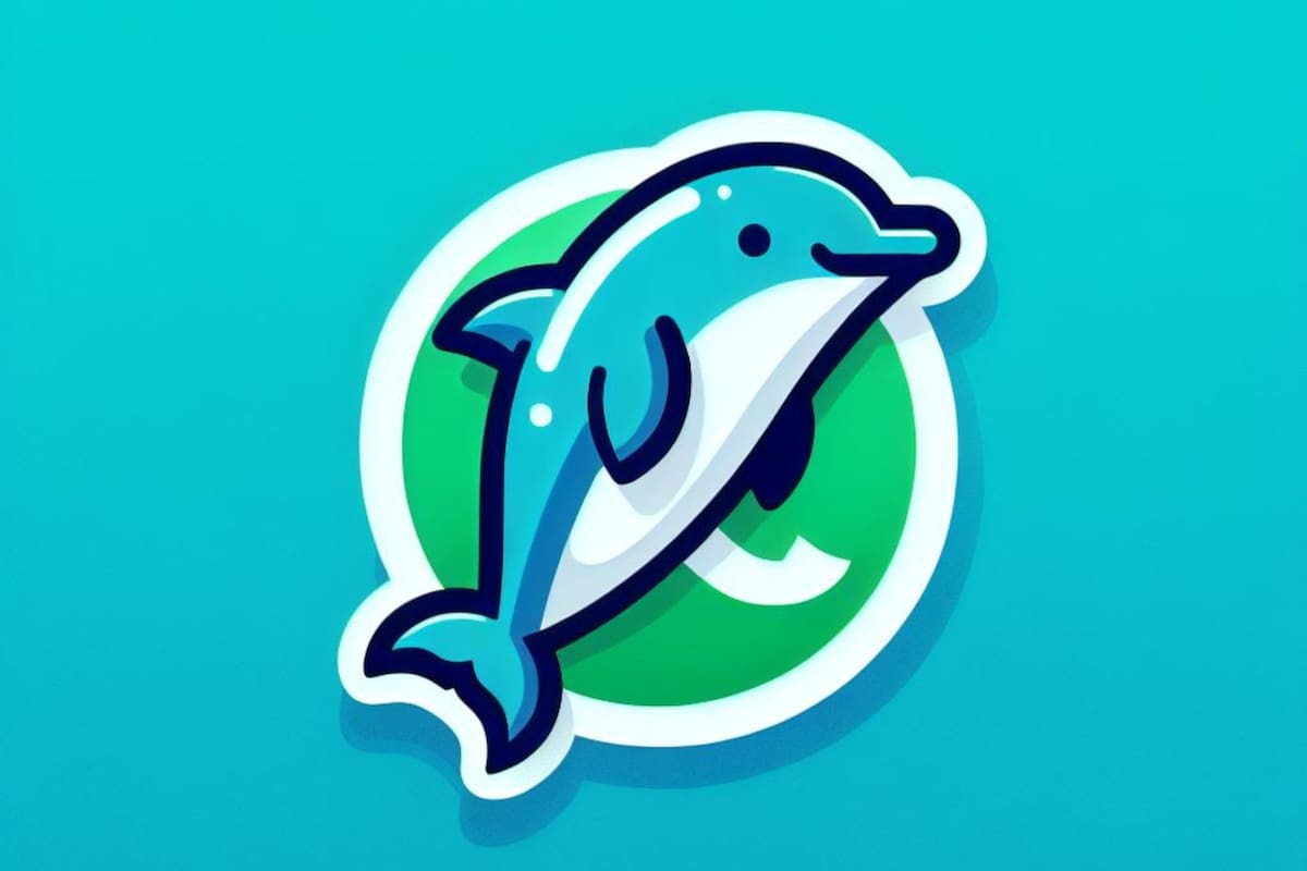 Una creación de la IA para el "modo delfín" de WhatsApp