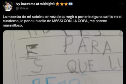 Una cuenta de Twitter compartió la original manera en la que la maestra de su sobrino corrige las tareas en clase