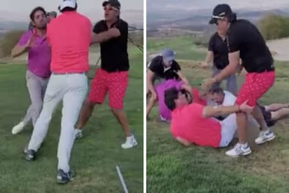 Una curiosa pelea entre golfistas, en medio de un torneo, se volvió viral en las últimas horas