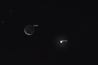 Una danza cósmica entre Venus y la Luna será visible hoy desde la Tierra